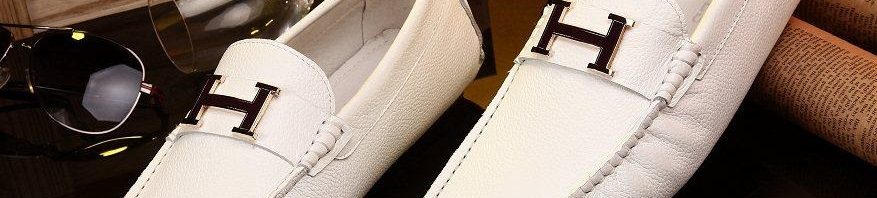 Sapato de Couro Branco Hermes