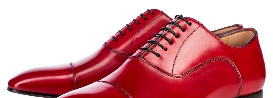 Sapato vermelho masc. couro Christian Louboutin