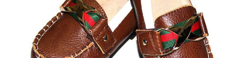 Sapatênis de Couro Infantil Gucci