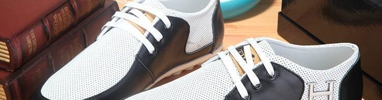 Sapatênis de Couro Masculino Hermes