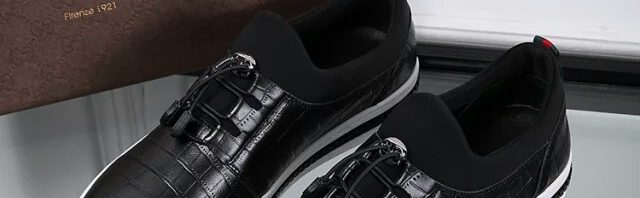 Sapatênis de couro Gucci