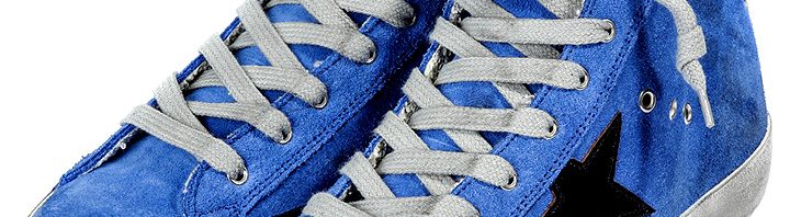 Tênis Cano Alto Azul Golden Goose Deluxe Brand