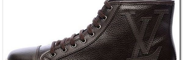 Tênis Cano Alto Couro Louis Vuitton (Pronta Entrega)
