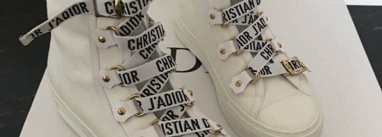 Tênis Christian Dior cano alto Coleção 2018/2019