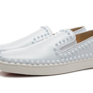 Tênis Couro Branco Christian Louboutin