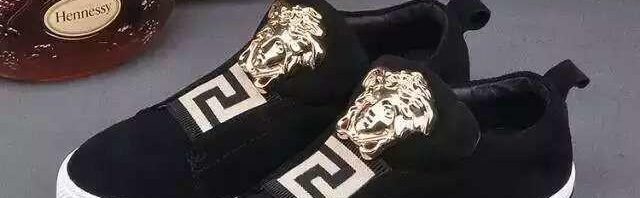 Tênis Couro Nobuck Versace