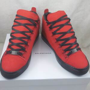 Tênis Couro Vermelho Balenciaga