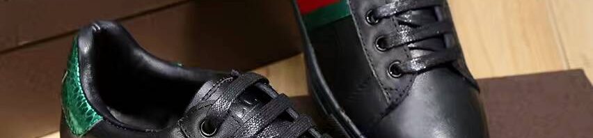 Tênis casual de couro Gucci