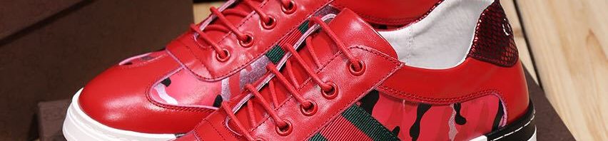 Tênis de couro Gucci