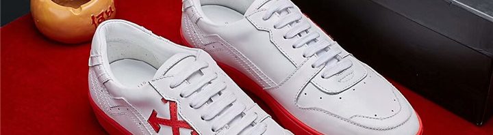 Tênis em couro Off White