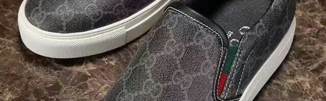 Tênis masc. de couro Gucci