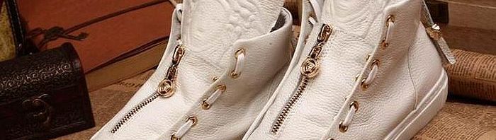 Versace Tênis Couro Versace