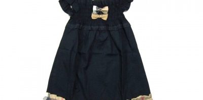 Vestido Infantil Manga Curta Burberry