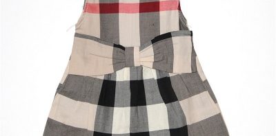 Vestido Infantil Manga Curta Burberry